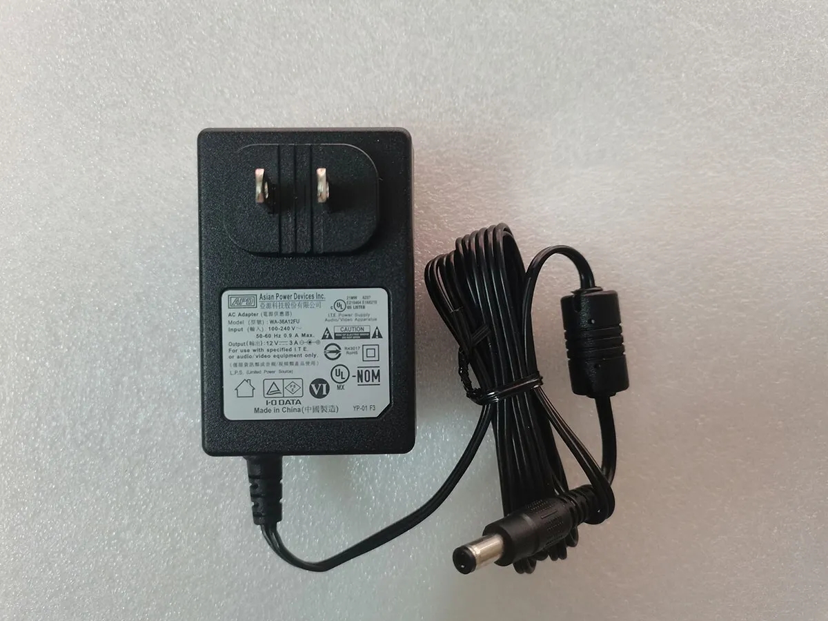 *Brand NEW*Genuine APD 12V 3A 36W AC Adapter WA-36A12FU Power Supply